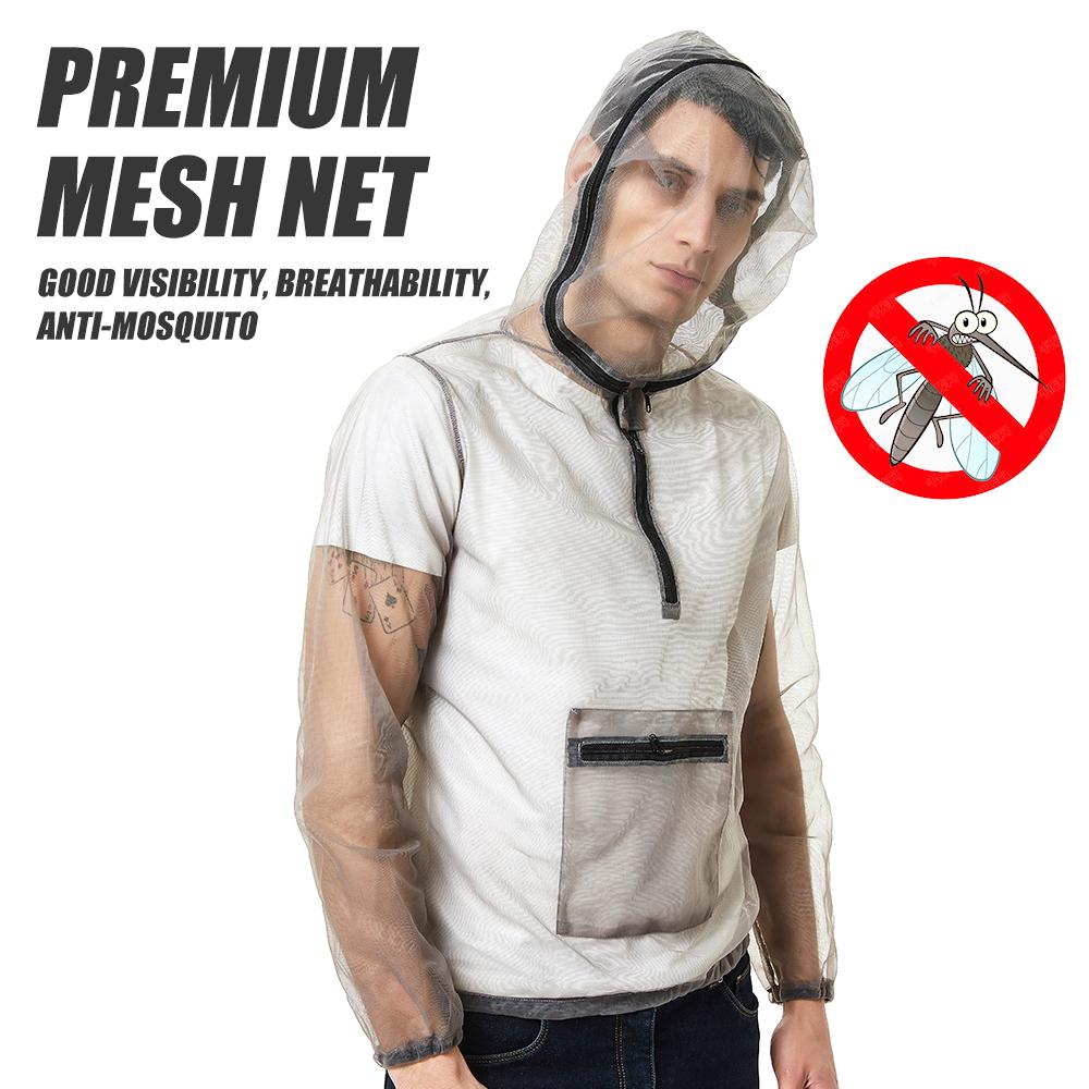 Outdoor Bug Wear Oblek proti komárům Bunda Síť Příze Síťovina L/XL/2XL