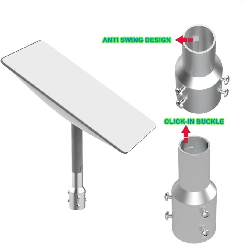Mast Reducer Joint Socket for Second Generation Satellite Dish, Pipe Adapter Easy Installation Secure Antenna Mounting
