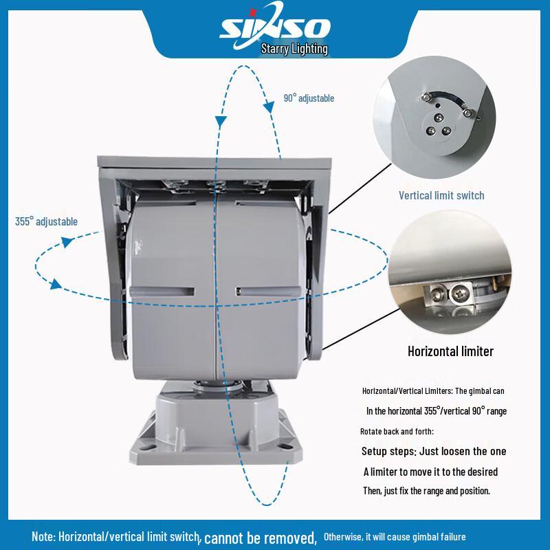 Sinso Smart Wireless Remote Pan/Tilt Head for Lighting