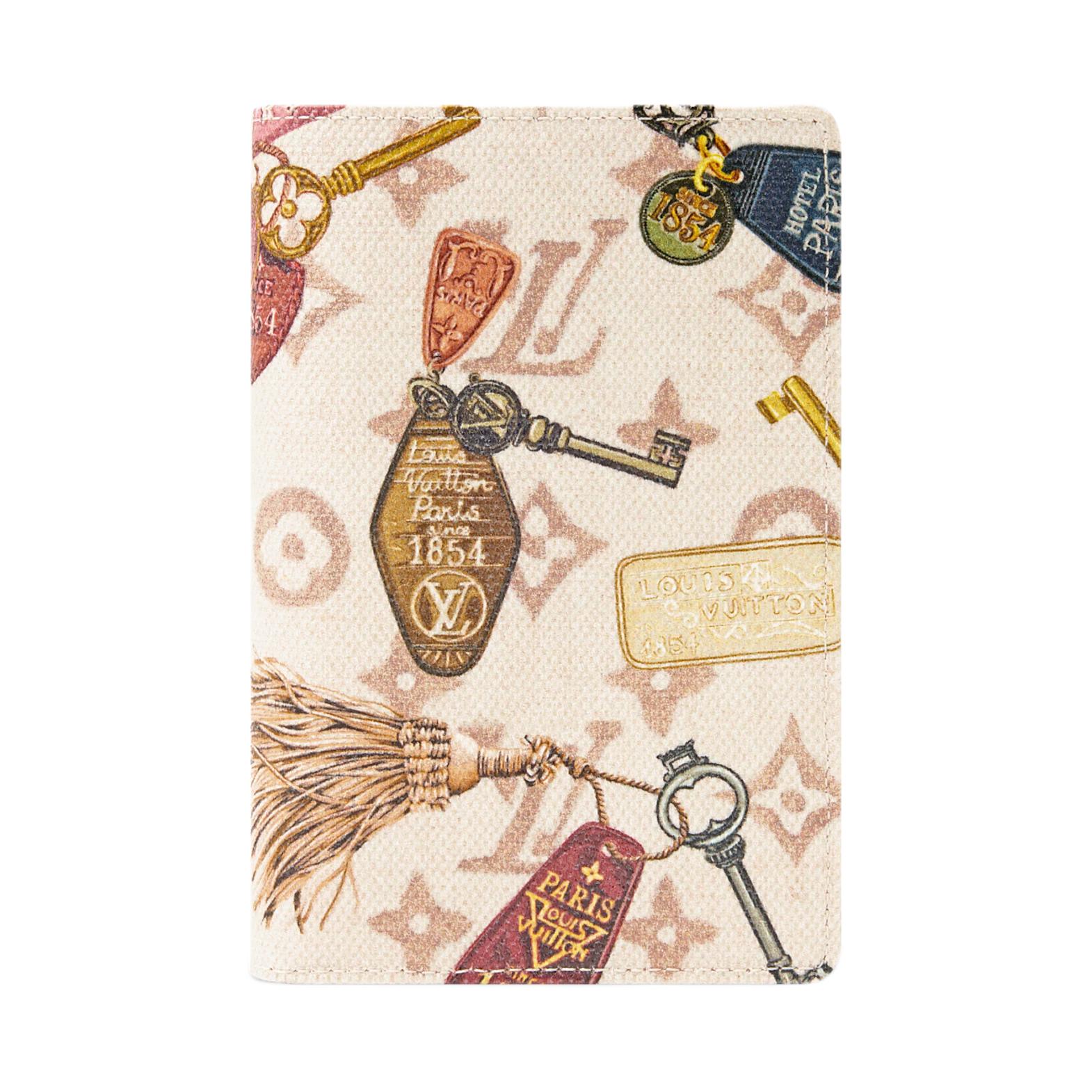 

Louis Vuitton Monogram Dune Coated Canvas Passport Holder Women accessories Beige M29464 Basic Set (Bag+Dust Bag)