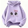 Cartoon Cat Meme Printed Hoodie Kids Cat Children's Sweatshirt Cute Sweet Hoody Girls Autumn Winter Casual Hoodies