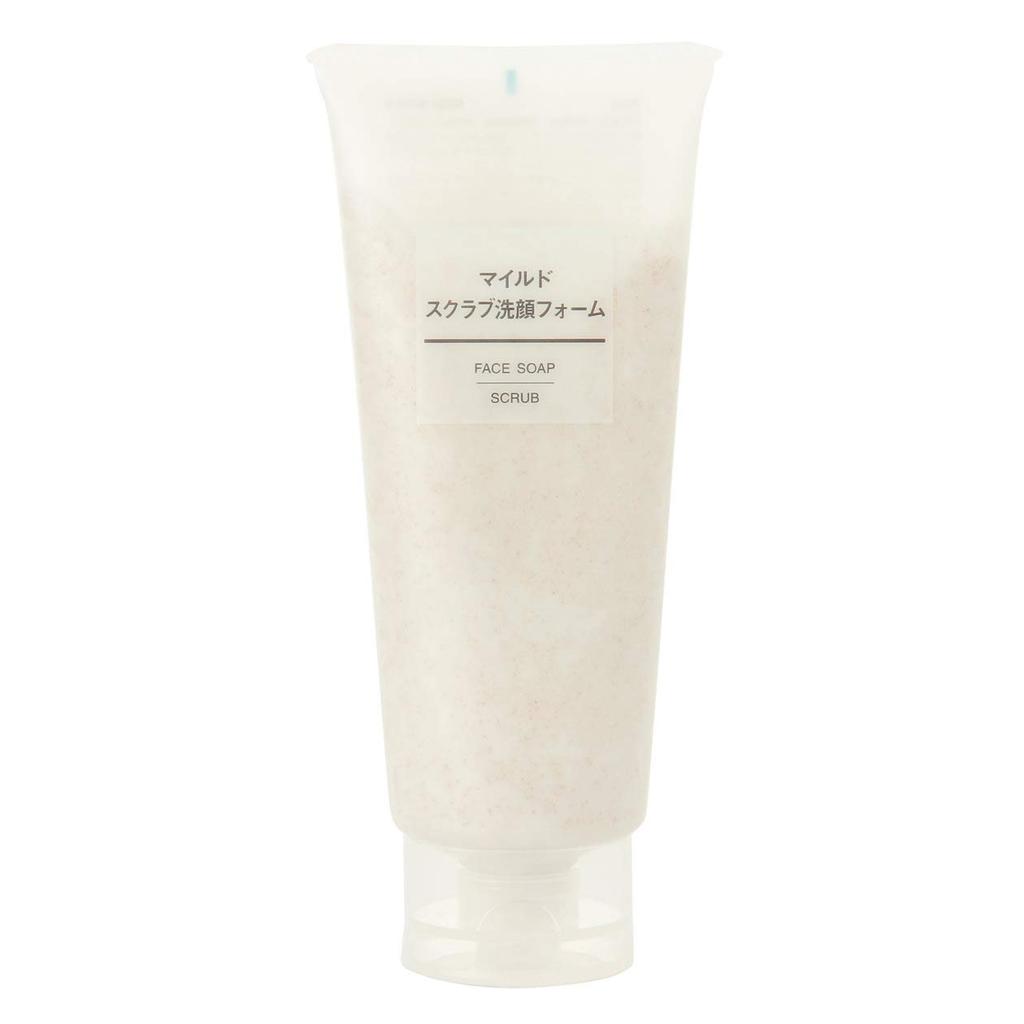 MUJI Mild Scrub Facial Large 1 Container Cleanser, Capacity, (x 1)