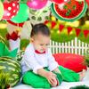 Hawaiian Party Decoration Balloon Set, Watermelon Balloon Chain Set Birthday Background Arrangement