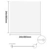 Ceiling Tiles 12-Pack 24 x 24 in PVC Foam Fire-Rated Smooth White