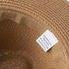 Sombrero de Paja Verano Hombres Mujeres Ala Ancha Playa Protección UV Fedora Sombrero de Sol