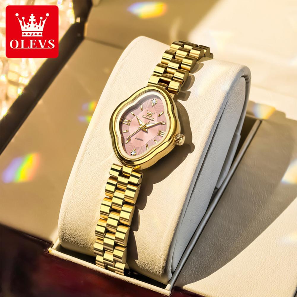 OLEVS Gold Woman Watch Fashion Waterproof Luminous Original Quartz Watch for Women Fashion Elegant Ladies Watches