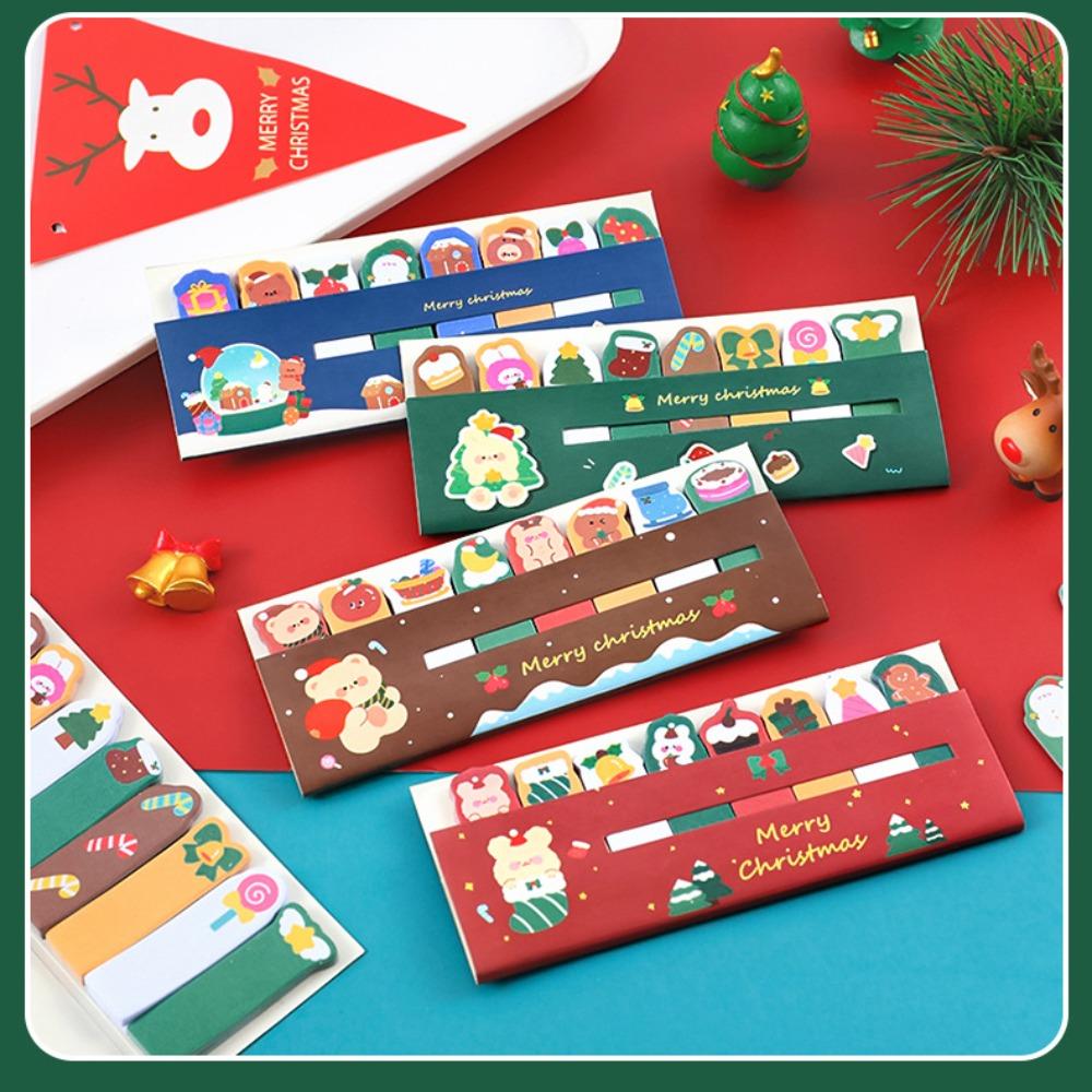 120 Sheets Christmas Memo Pad Notepad Label Note Study Supplies Christmas Sticky Notes  Xmas