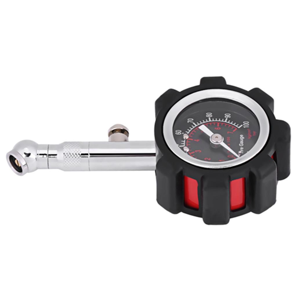 Manual Hand 0   100PSI Tire Air Pressure Gauge Meter Tester for Car Truck Motorcycle Bike
