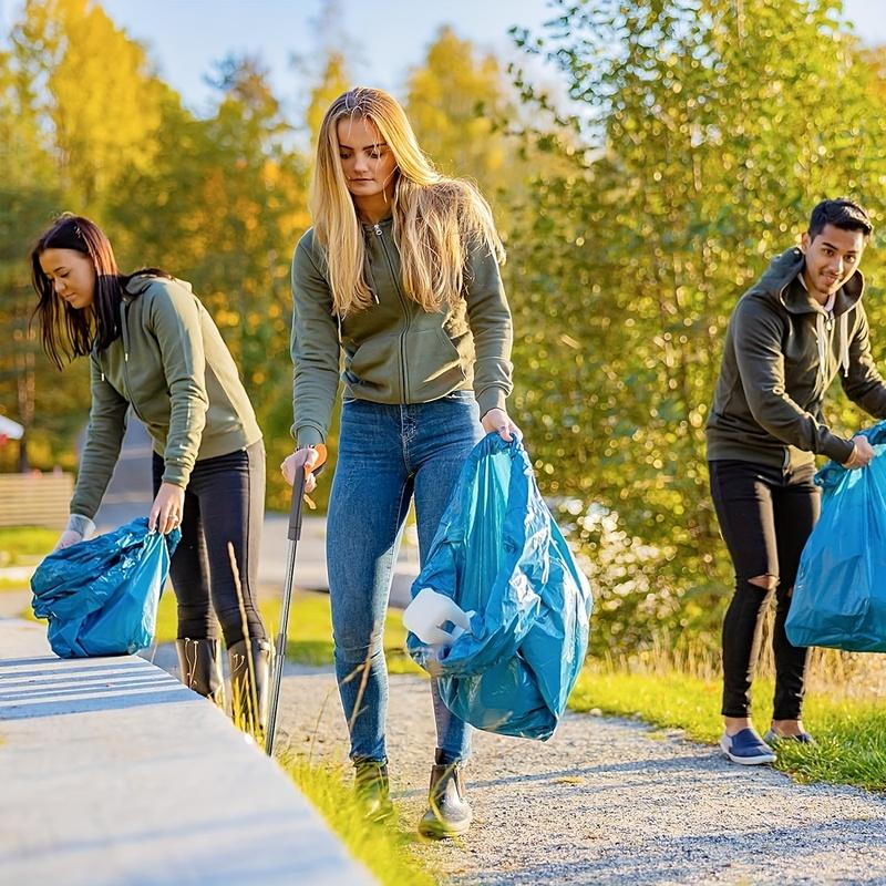 Long handle foldable garbage clip, multifunctional environmental sanitation garbage collector, compact and portable sanitary gar