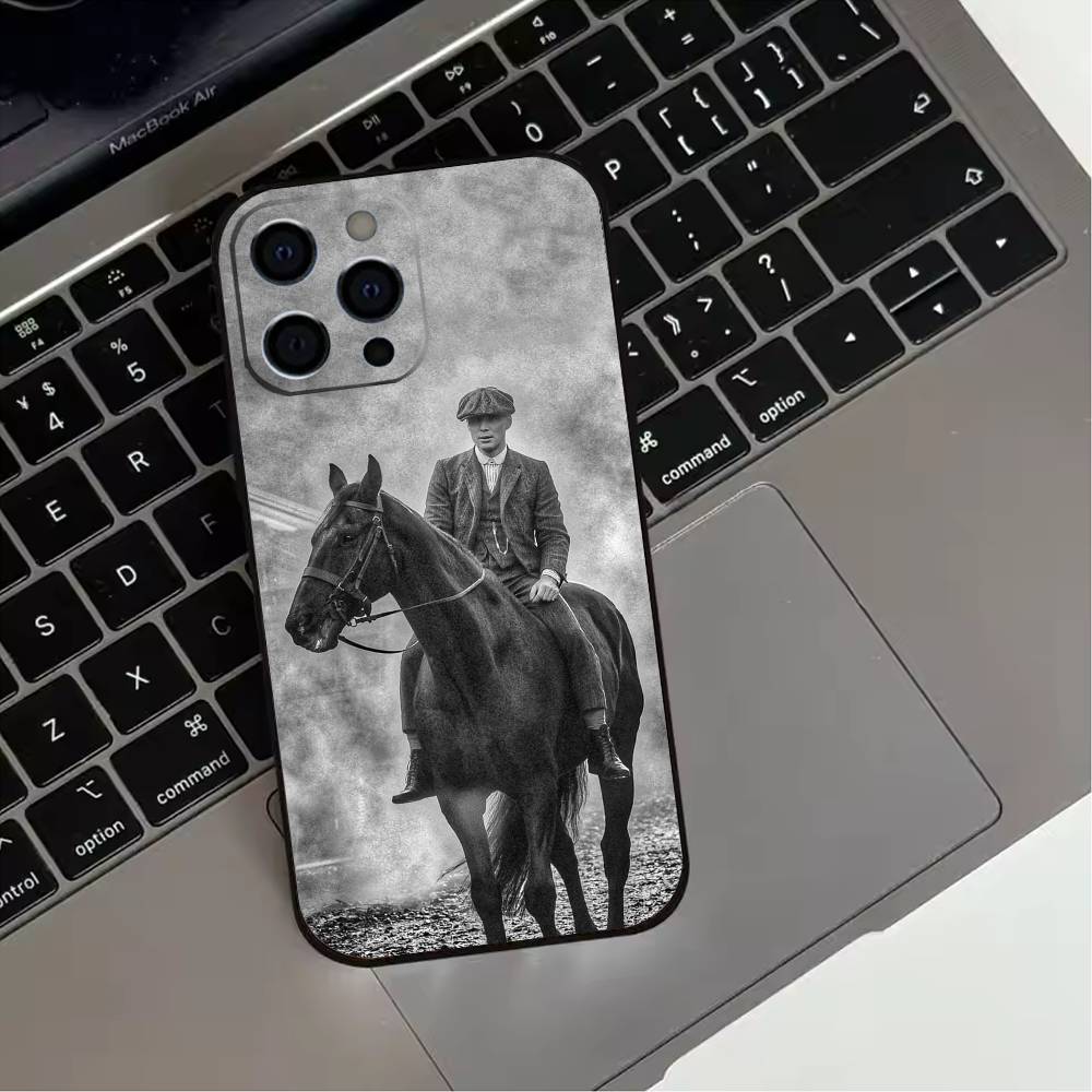TV P-Peaky B-Blinders Cool  Phone Case For iPhone 17,16,15,14,13,12,11 Plus,Pro Max,XS,Soft Silicone Black Cover
