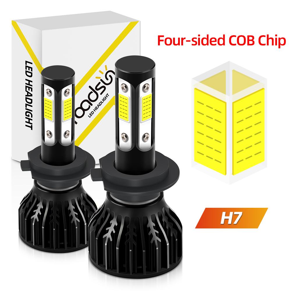 

H7 LED 9005/HB3 9006/HB4 H7 Hi/Lo Beam H13 H4 9004 9007 All In One LED 27000lm 6500K 360°Lighting Range 50000hrs Lifespan 4800LM&9006/HB4