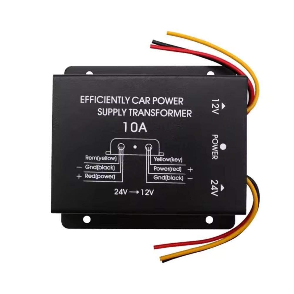 

Aluminum Alloy Shell DC 24V To 12V Inverter Power Supply Converter 10A