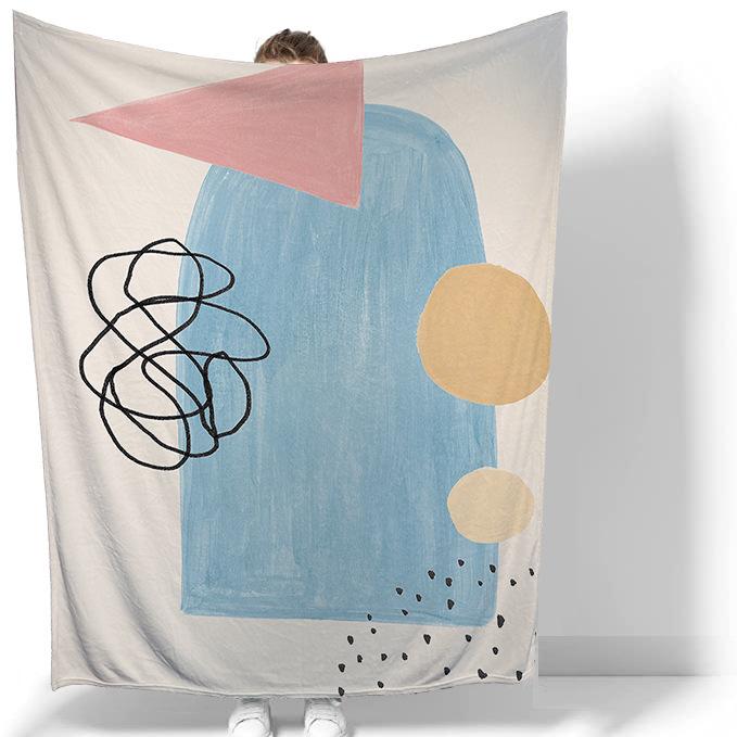 Flanell-Überwurfdecke im nordischen Ins-Stil, weich, leicht, warm, für Wohnzimmer, Schlafzimmer, Bett, Sofa, Couch, Kinder und Erwachsene, Geschenke