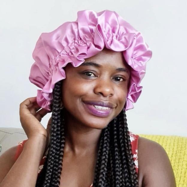Mommy and Me Silk Hair Bonnet Reversible Soft Satin Sleeping Cap Sleeping Designer logo Custom Bonnets