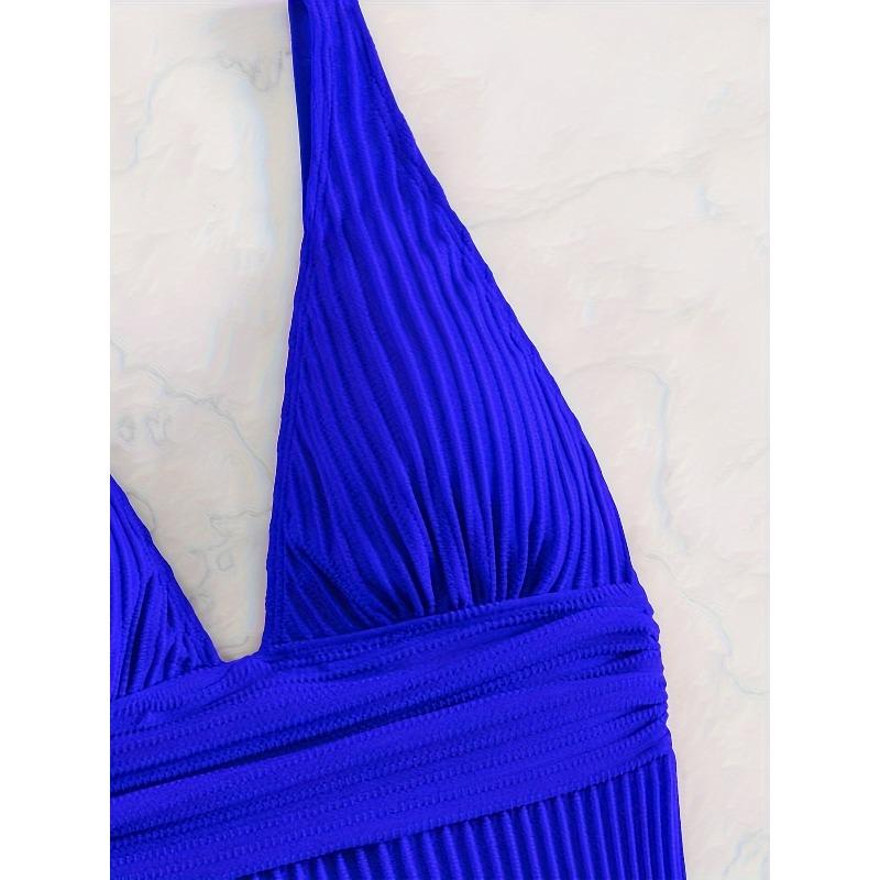Women's One-Piece Swimsuit - Sexy V-Neck Bikini - Non-Transparent Quick-Dry Swimwear - Elegant Swim Suit for Beach, Pool, Vacation , Beach Swimwear