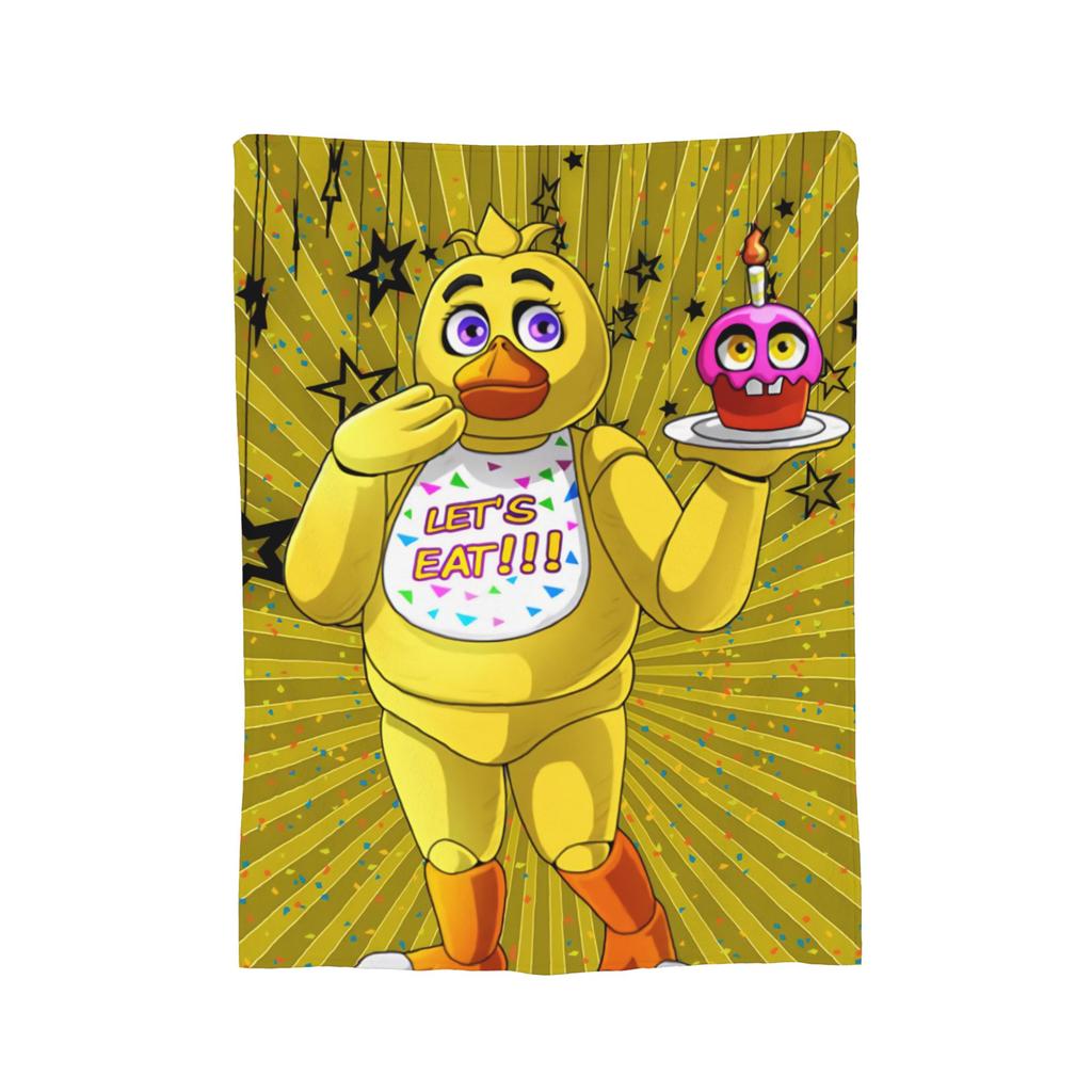 FNAF At Freddys Blanket Fleece Printed Breathable Super Warm Throw Blankets for Bedding Outdoor Bedspreads