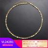 Wind Colored Diamond Bracelet Necklace Female, Simple Set Colored Diamond Irregular Geometric Bracelet Necklace Vl242