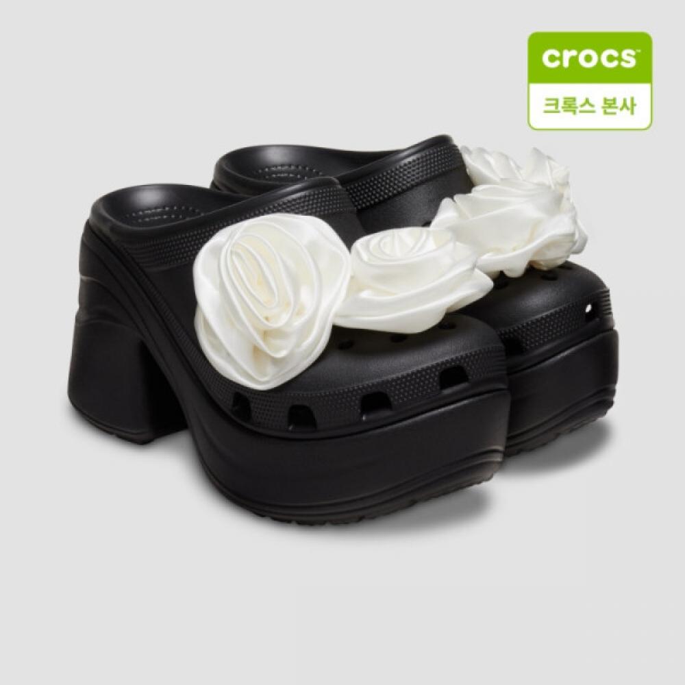 

Crocs Starfield Suwon Siren Rosette Clogs Black 210367 001 M6W8(250mm)