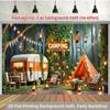1Pcs Camping Forest Outdoor Scene Decoration Background Nature Backdrop Decorations For Photo Studio Photo Booth Party