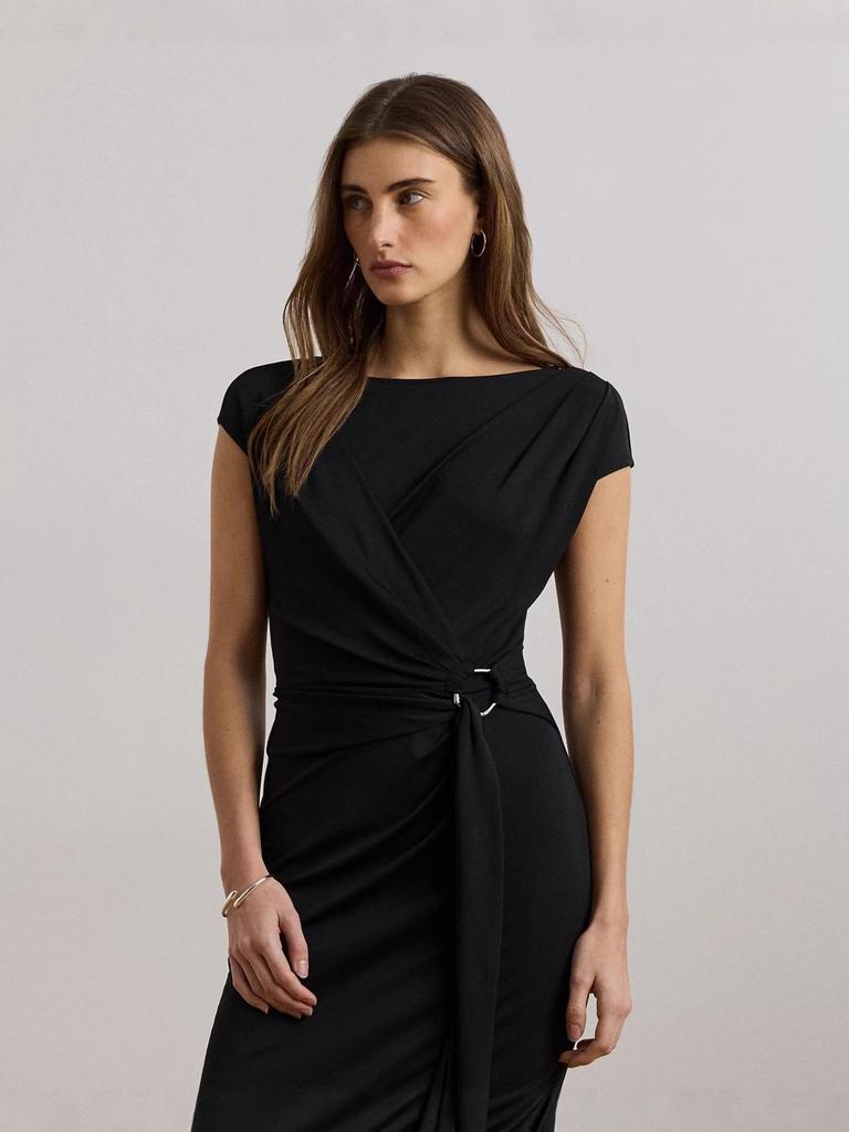 2025 Women's Elegant Slim-fit Midi Skirt with Waist Metal Accents and Slit