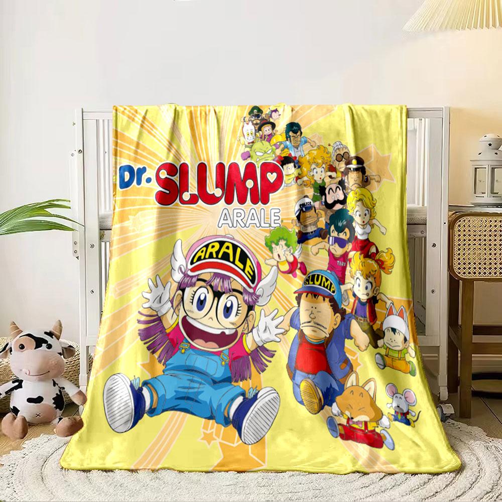 Colorful cartoon characters with vibrant outfits against a yellow backdrop. for all seasons blanket lunch break throw gift 80cm x 120cm