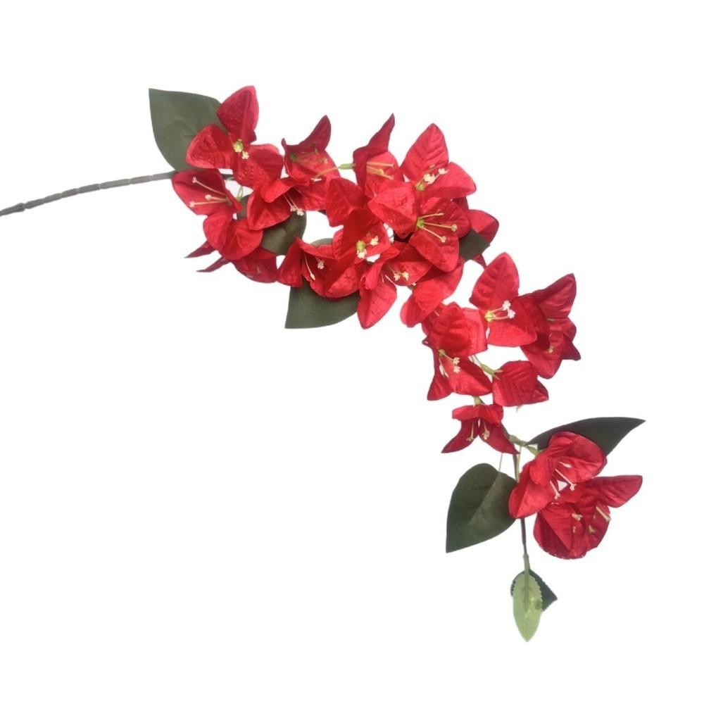 1 Stück Realistische Künstliche Blumen UV-beständig Seide Seiden Bougainvillea Blüten Zweig 80cm Lang Hängend