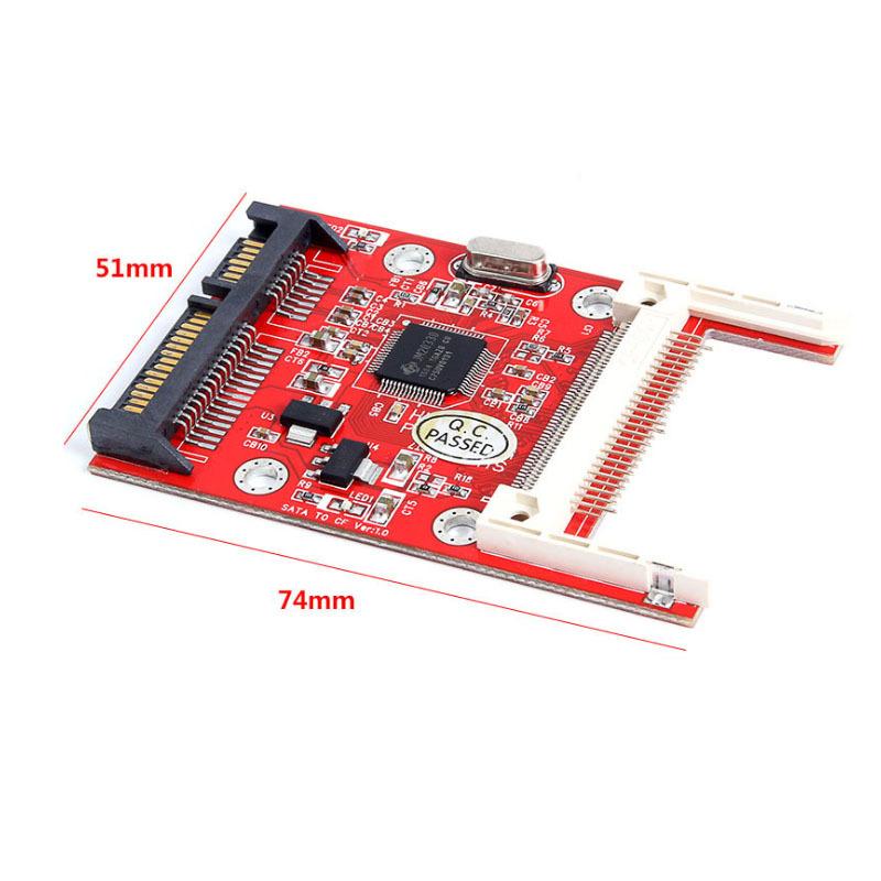 CF to SATA Adapter for Compact Flash Memory Card Type I II to 2.5inch Serial ATA HDD Hard Disk Drive Converter