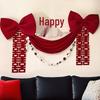 Set Decorazione Matrimonio Camera da Letto Doppia Felicità Rossa