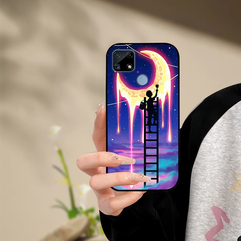 Silicone Phone Case For Realme C25s C25 Cover Painted Soft  For Realme C25 C25S C21 C21Y C25Y Phone Case RealmeC25s C 25 s Funda