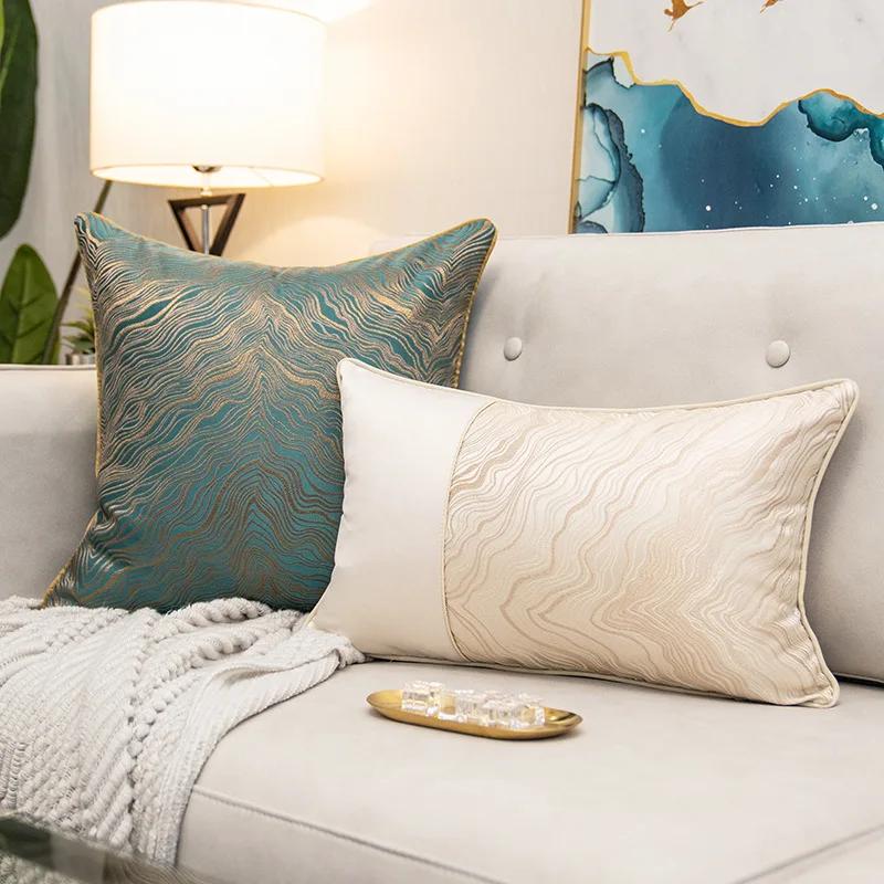 Luxury Sofa Cushion Pillow Nordic Style European Luxury Pillow Model Room Villa Living Room High Grade Pillow Case