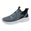 Men's shoes flying woven shoes lightweight running shoes spring and summer low-top mesh breathable casual sports shoes walking shoes