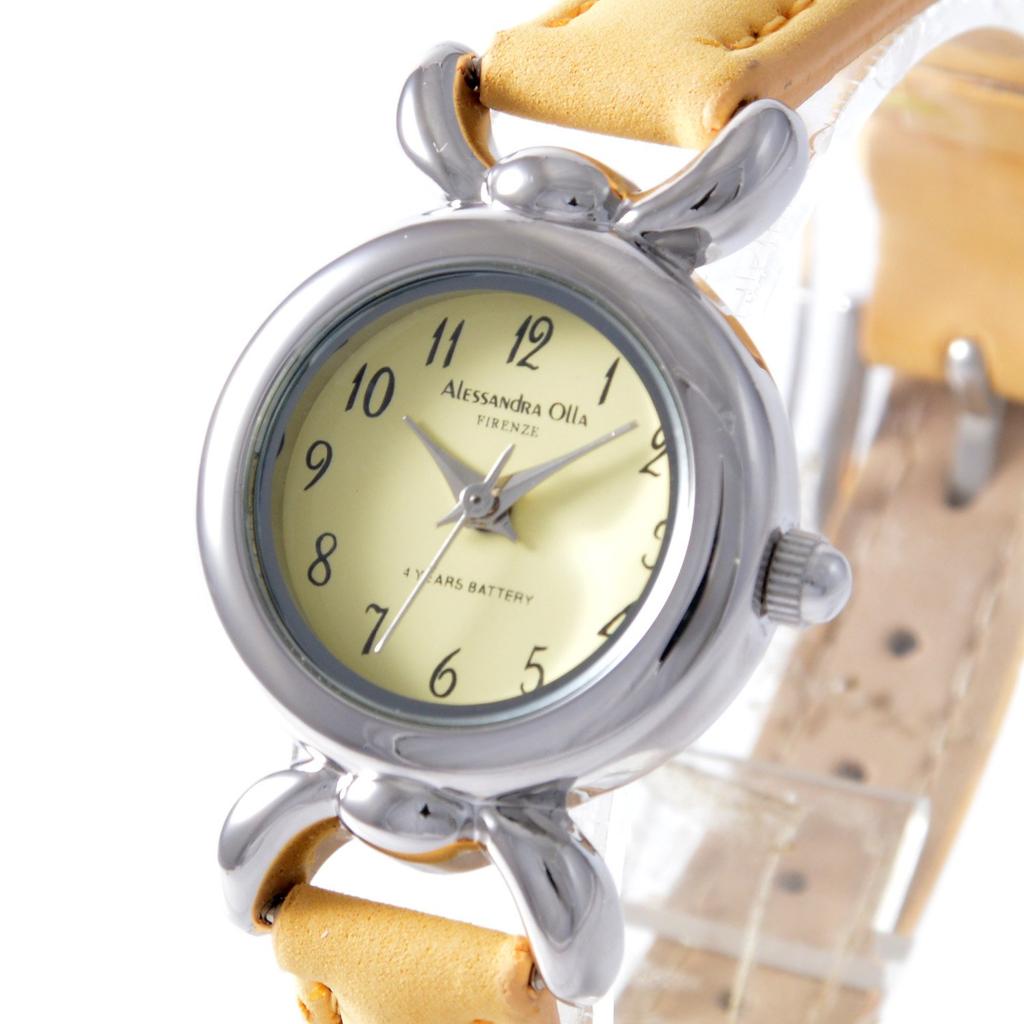 [Alessandra Olla] Alessandra Olla Watch Round Leather AO-356 Women's