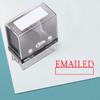 EMAILED Self Inking Rubber Stamp Black Ink Office Stamp Custom Colop Stamper