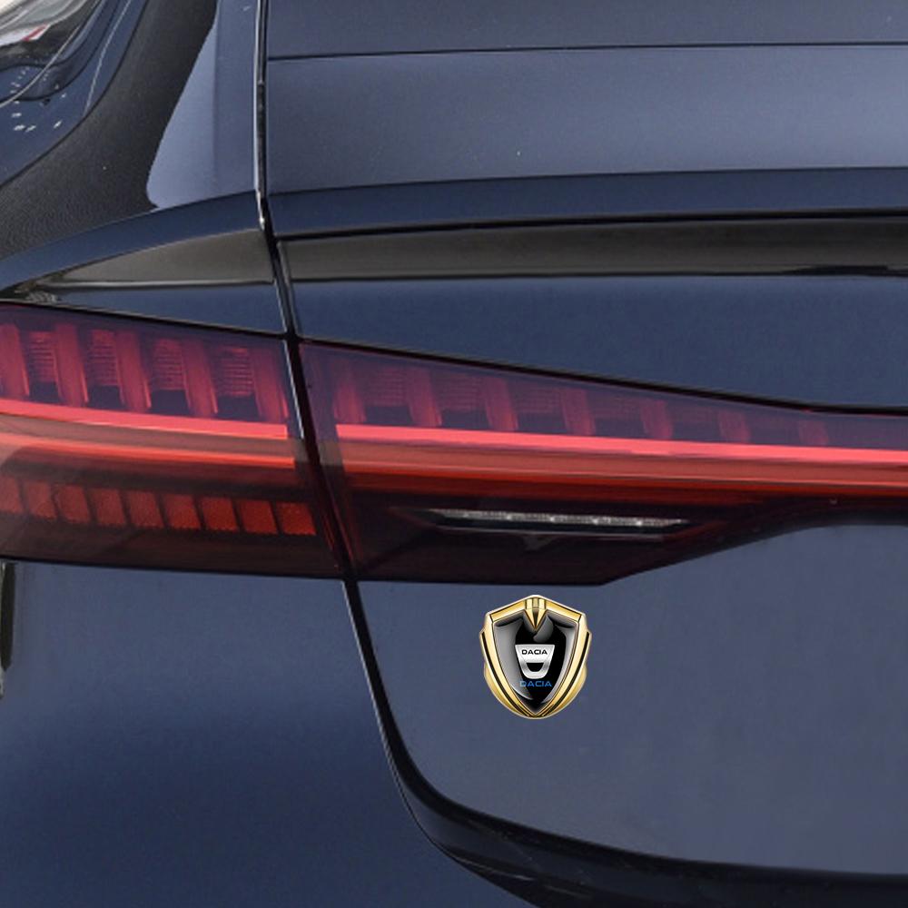 1 PZ Sticker Decorativo per Carrozzeria e Bagagliaio Stile Auto Adesivo Emblema Leone Corona 3D in Metallo per Dacia Duster Logan 3 Mcv Sandero MK2 Stepway