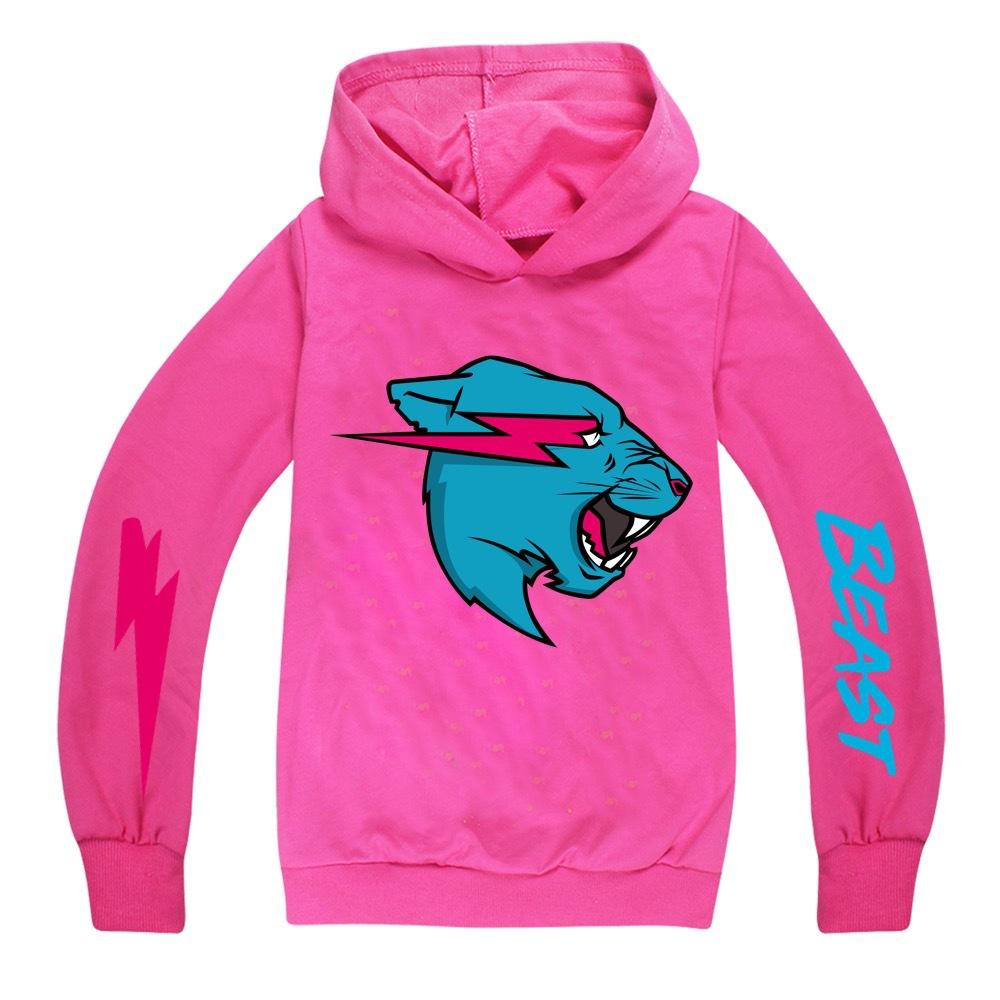 Mr Beast Cartoon Kinder Mädchen Jungen Hoodie T-Shirt Tops Kleidung