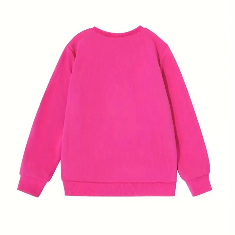 4-14 Lat Dzieci Dziewczynki Zabawny Wzór Kota Bluza Luźna O-neck Długi Rękaw Top