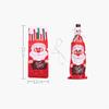 Christmas Wine Bottle Covers Snowman Elk Santa Claus Printed Champagne Bottle Ornaments Bags for New Year Table Decor Xmas Gifts