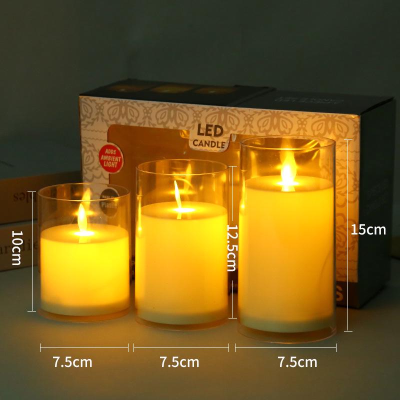 LED Acrylic Simulation Candle Lamp for Birthday Parties
