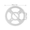 Steel Motorcycle Sprocket ID 58mm Rear Drive Sprocket Rear Chain Sprocket  Replacement Sprocket