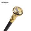 Golden Russia Style Hoise A Flag Relief Walking Cane Fashion Walking Stick Gentleman Luxury Crosier Knob Walking Stick 93cm