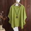 ZANZEA Women Summer Casual O-neck Batwing Sleeve Cotton Tee Tops