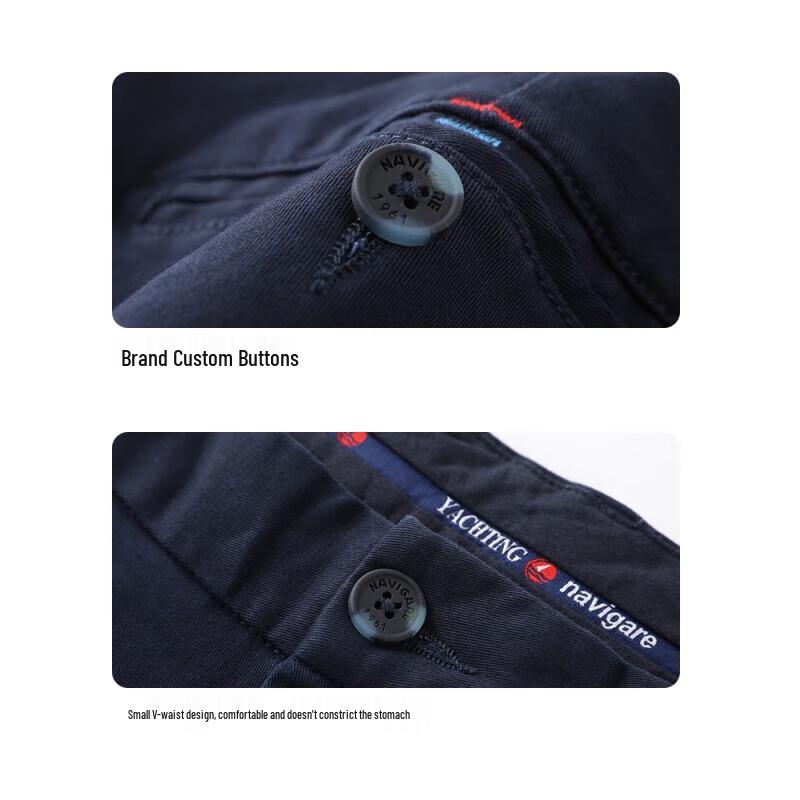 Navigare Men's Business Casual Straight-Leg Trousers