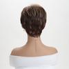 Short Pixie Cut Wigs for White Women Mixed Blonde Short Wigs with Brown Synthetic Natural Hair Wigs for Women