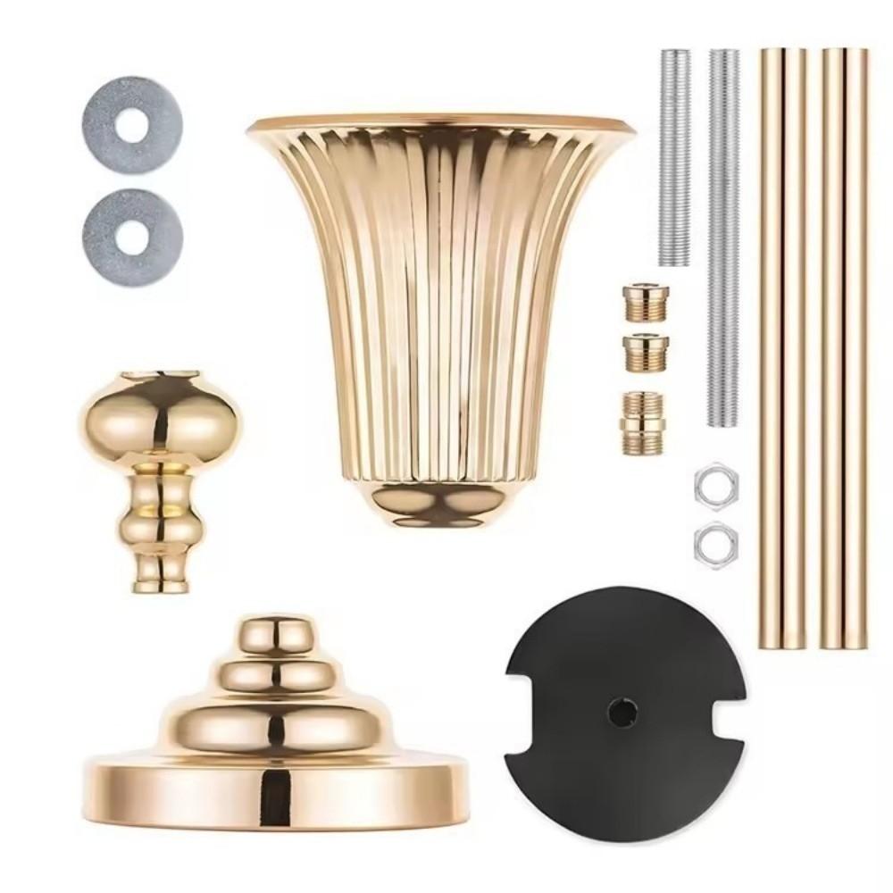 Metal Artificial Flower Vase Golden Table Flower Vase Luxury Flower Vase  Home Decoration