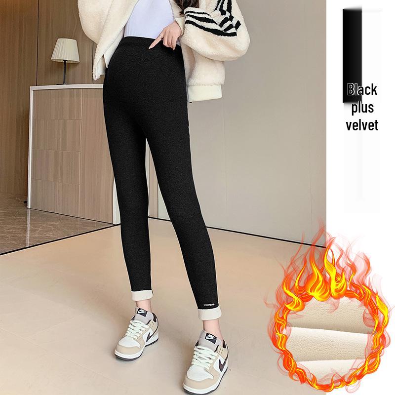 2025 Maternity Winter Pants: Fleece-Lined, Velvet, Warm Cotton XL