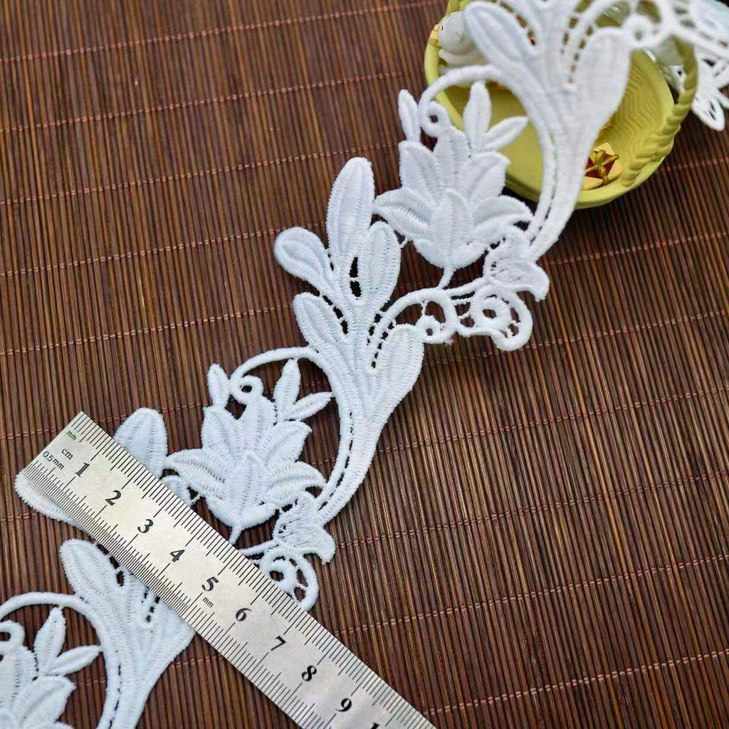 Milk Silk Water Soluble Embroidery Barcode Lace, Lace Clothing Accessories Curtains Desktop Luggage Accessories Fabric Fashion