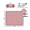 Chao Si Hui Lion King Red White Plaid Outdoor Washable Picnic Mat