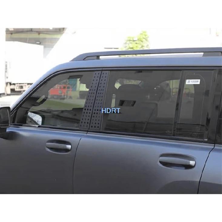 For Great Wall GWM Haval H9 2024 + Car Styling Side Window Trim Center Pillar Panel Column Cover Accessories Exterior Sticker