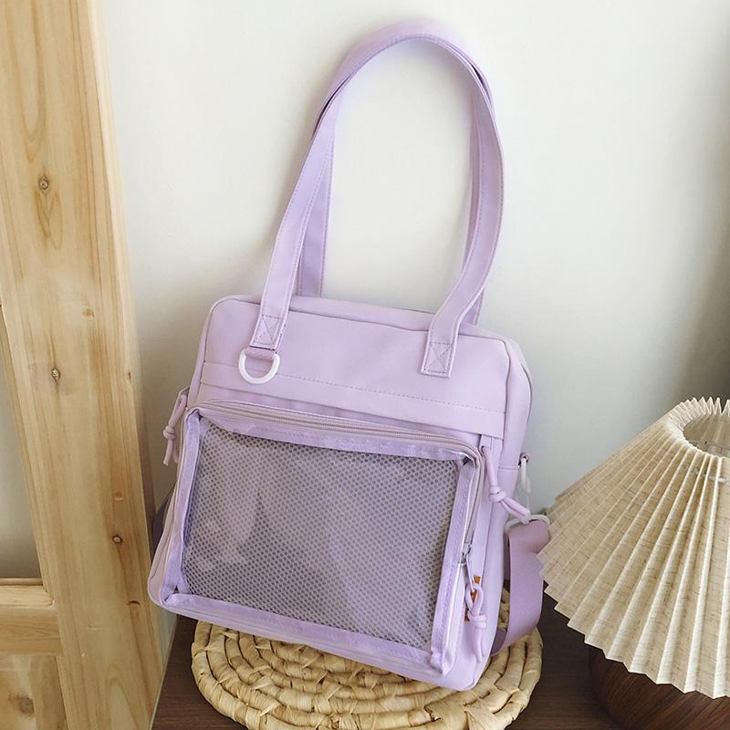 New Girls Harajuku Kawaii Ulzzang Itabag High Quality Shoulder Bag With Display Plate Crossbody Bags Ulzzang Ita Bag
