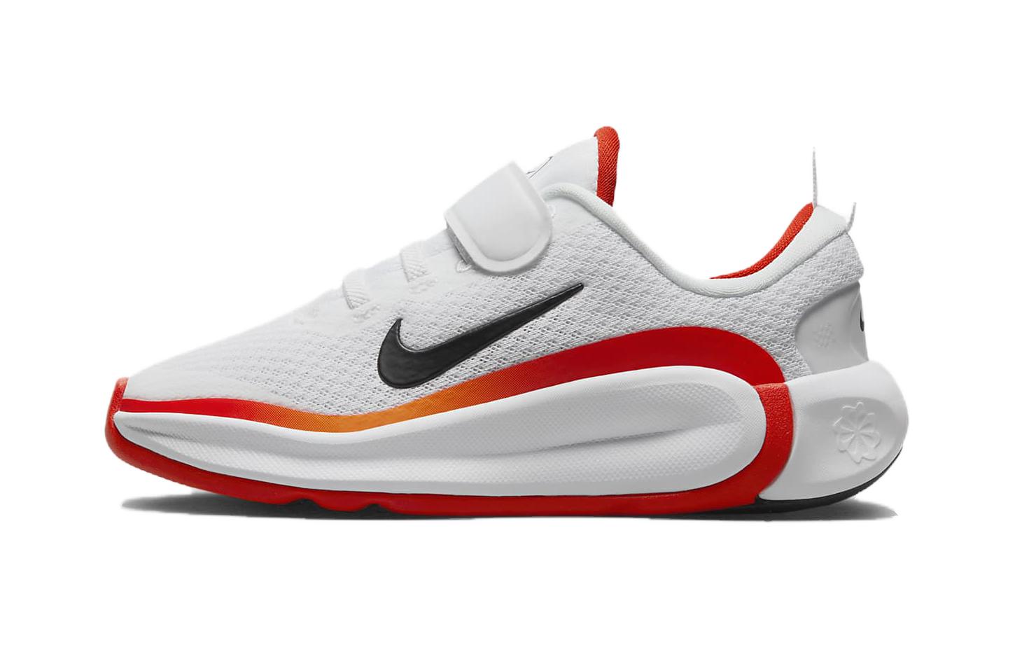 

Nike Infinity Flow Slip Resistant Anti Kick Low top Kids Running Shoes White Red Kids FD6061-101 27
